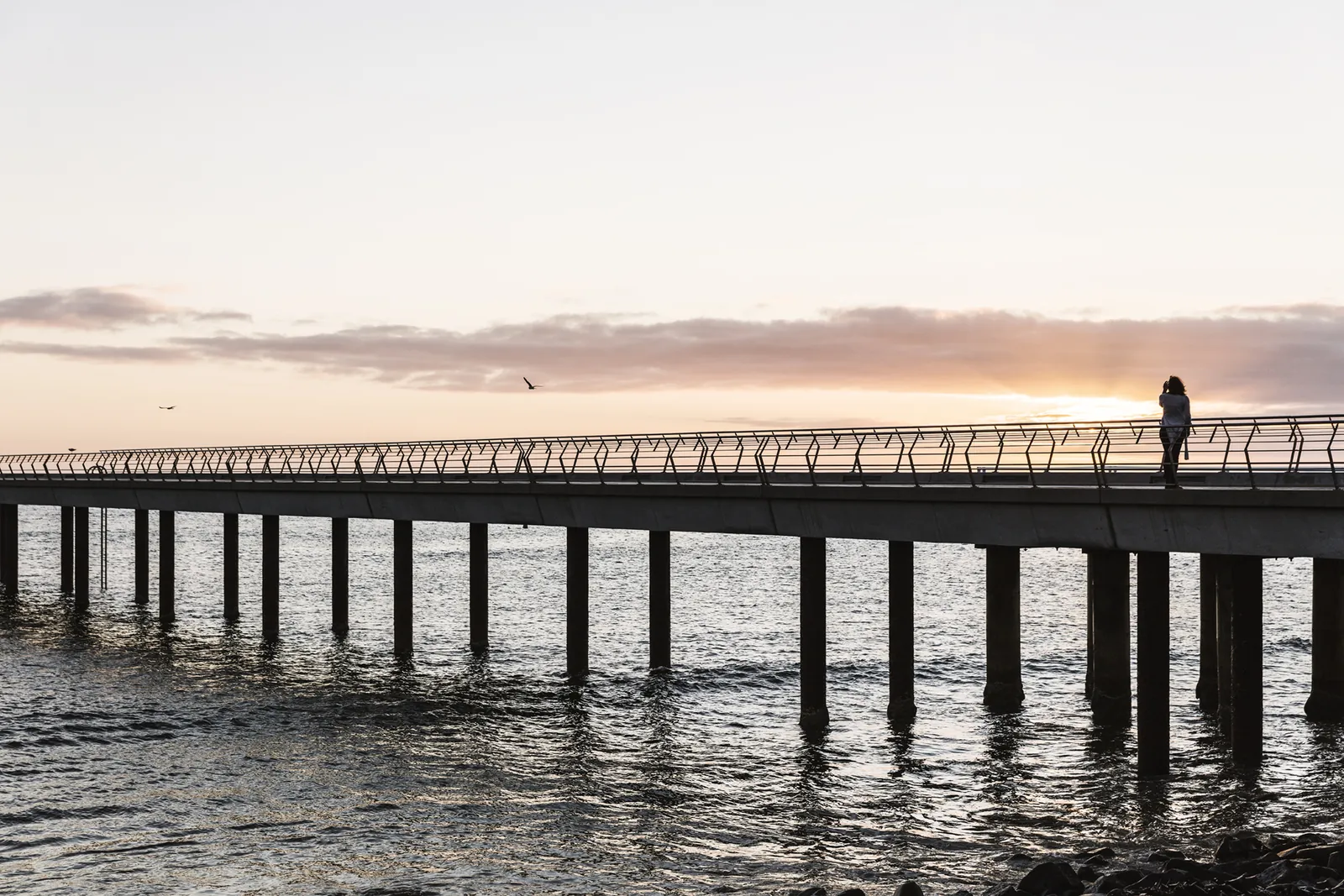 Lorne Pier at sunset