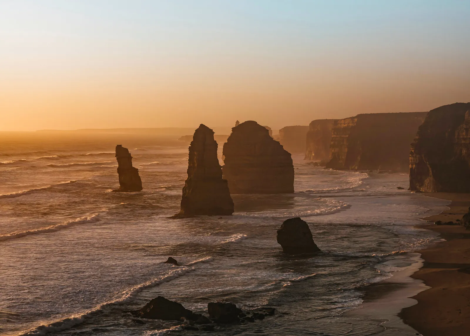 The Twelve Apostles at sunset